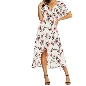 Azalosie Wrap Maxi Dress